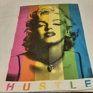 Marilyn Monroe "Hustle" Rainbow Tshirt